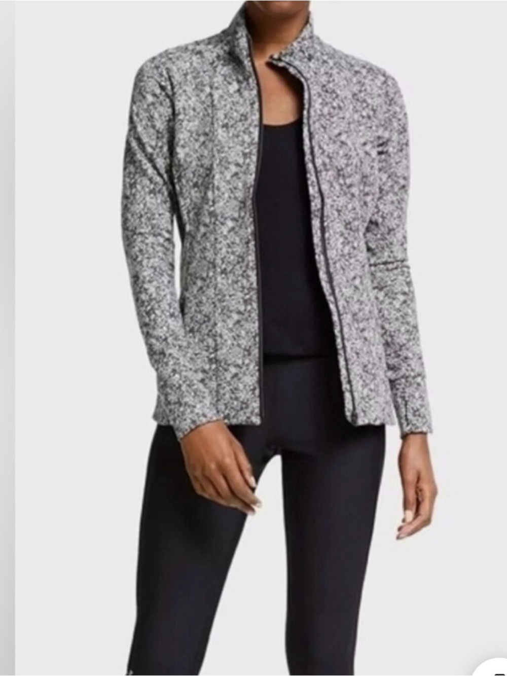Athleta Shanti Salutation Textured Full Zip